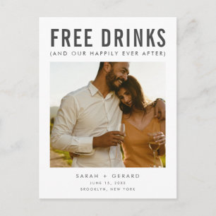 Cartão Postal De Anúncio Foto engraçada Código QR Orçamento Casamento Salve