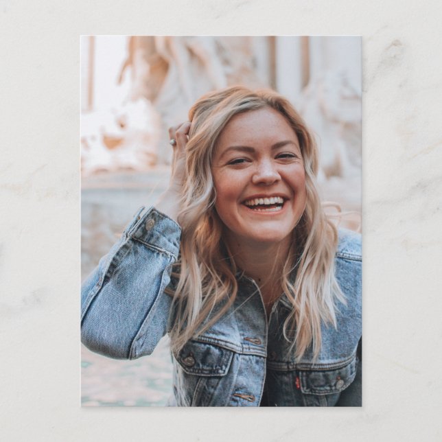 Cartão Postal De Anúncio Foto Personalizada (Frente)