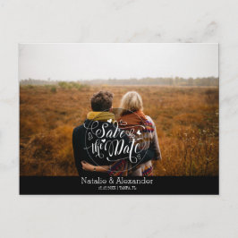 Cartão Postal De Anúncio Foto personalizada | Salvar a data