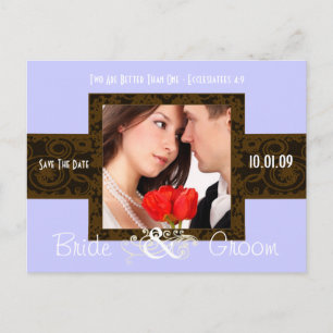 Cartão Postal De Anúncio Foto: Salvar a data