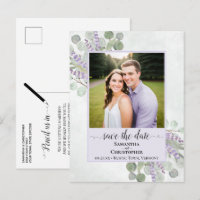 Fotografia de Eucalipto Roxo para Salvar a Data do