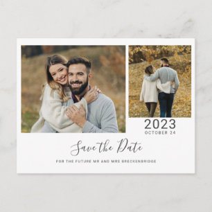 Cartão Postal De Anúncio Fotos de Casais Fofos Salve a Data