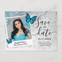 Fotos de Quinceanera com Borboleta Azul Salve a Da