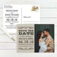 Fotos Rústicas Vintage para Casamento Save the Dat