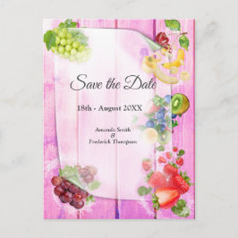 Cartão Postal De Anúncio Frutas tropicais de água doce