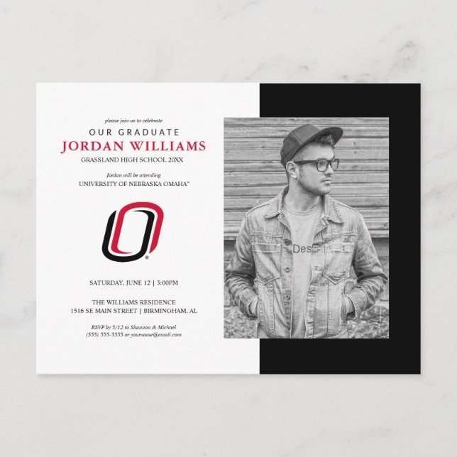 Cartão Postal De Anúncio Futuro Graduado UNO Mavericks (Frente)