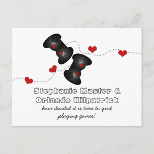 Cartão Postal De Anúncio Gamers Geeky Salvem o Cartão-Postal, Escuro