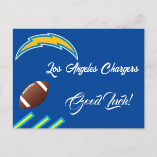 Cartão Postal De Anúncio Good Luck for Los Angeles Chargers team