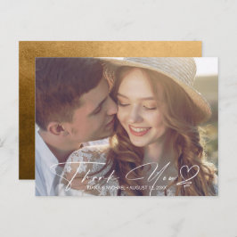 Cartão Postal De Anúncio Gradiente de Aquarela Obrigado Autumn Dourado ID78