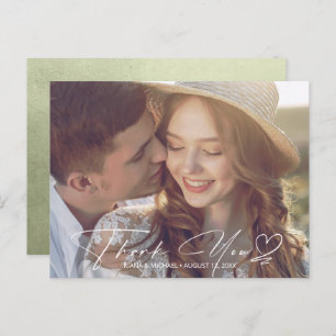 Cartão Postal De Anúncio Gradiente de Aquarela Obrigado Sage Green ID786