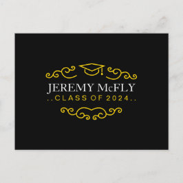 Cartão Postal De Anúncio Graduação de Turma Personalizada