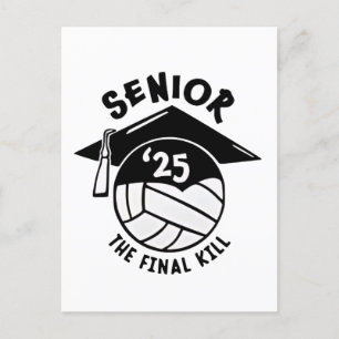 Cartão Postal De Anúncio Graduação de Volei Sênior 2025