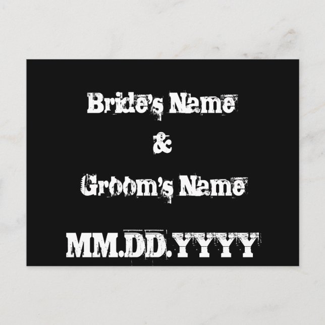 Cartão Postal De Anúncio Grafite Urbano Guardar Cartão-Postal de Data (Frente)