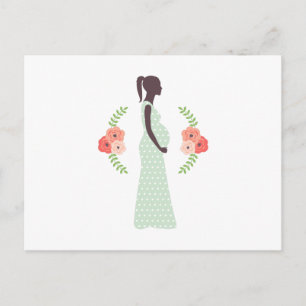 Cartão Postal De Anúncio Grávida