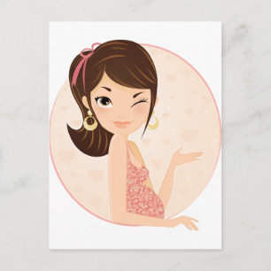 Cartão Postal De Anúncio Grávida