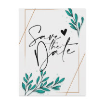 Greenerescer Floral Gold Foil deixaSalve a Data An