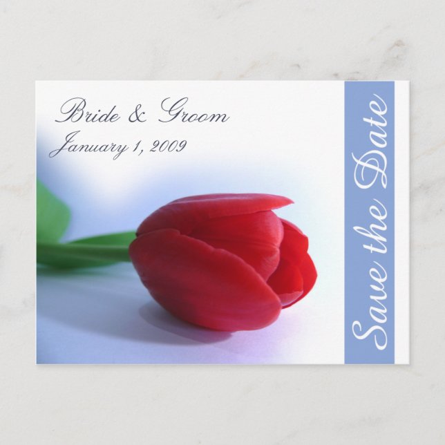 Cartão Postal De Anúncio Guardar Cartão-Postal De Data (Frente)