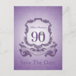 Cartão Postal De Anúncio Guardar Cartão-postal Personalizado de Aniversário