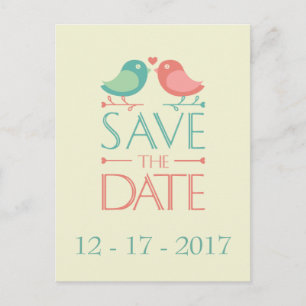 Cartão Postal De Anúncio Guardar o Cartão-Postal de Casamento dos Passageir