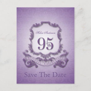 Cartão Postal De Anúncio Guardar o Cartão-Postal Personalizado de 95.o Aniv