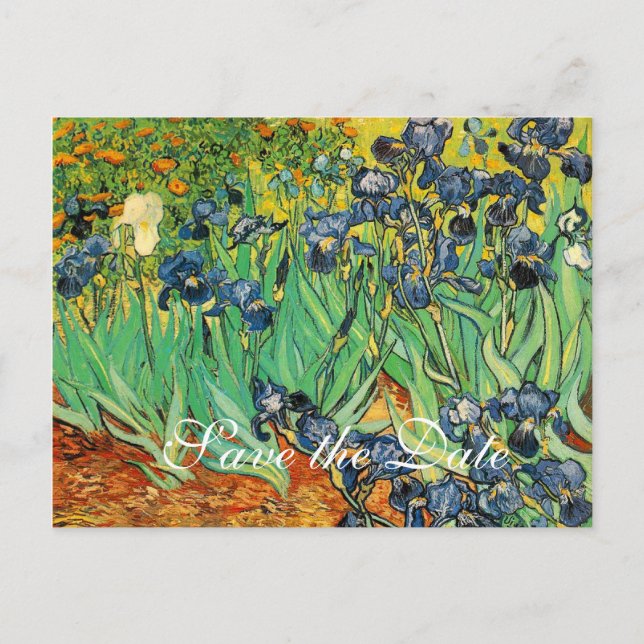 Cartão Postal De Anúncio guarde a data, Vincent van Gogh (Frente)