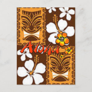 Cartão Postal De Anúncio Hawaiian Luau