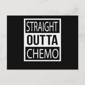 Cartão Postal De Anúncio Hetero Outta Chemo Engraçado Cancer de Batalha