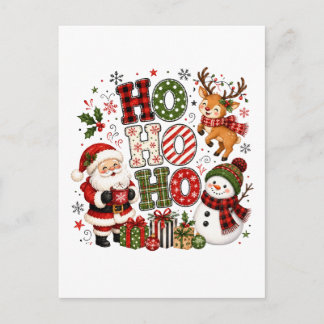 Cartão Postal De Anúncio Ho Ho Ho Natal