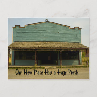 Cartão Postal De Anúncio Huge Porch - Engraçada mudança de endereço