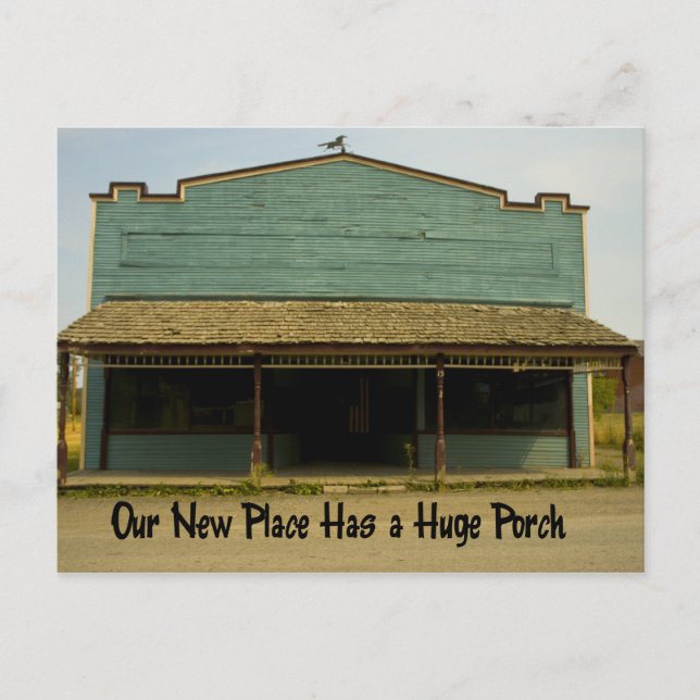Cartão Postal De Anúncio Huge Porch - Engraçada mudança de endereço (Frente)