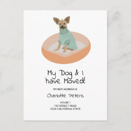 Cartão Postal De Anúncio Ilustração engraçada de cachorro chihuahua fofo se