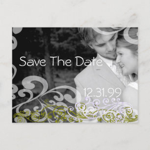 Cartão Postal De Anúncio Imagem Impressionante Salva A Data