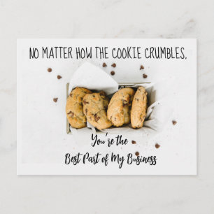 Cartão Postal De Anúncio imóveis COOKIE faz referência a marketing mailer A