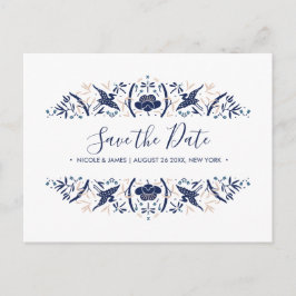 Cartão Postal De Anúncio Internacional > Japonês | Casamento de Bíbis Azul 