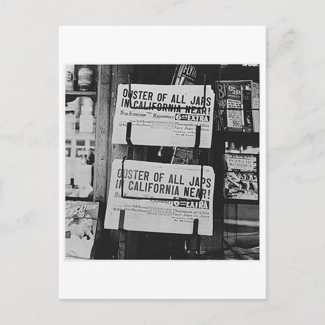 Cartão Postal De Anúncio Internamento Japonês - Jornais (Frente)