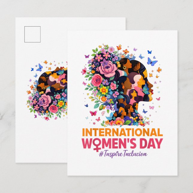 Cartão Postal De Anúncio International Women's Day (Frente/Verso)