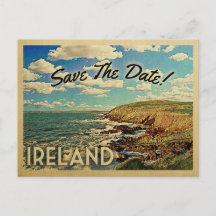 Irlanda Salve A Data De Vintage Postcards