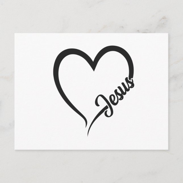 CARTÃO POSTAL DE ANÚNCIO JESUS HEART (Frente)