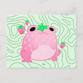 Cartão Postal De Anúncio Kawaii Strawberry Frog Softcore 