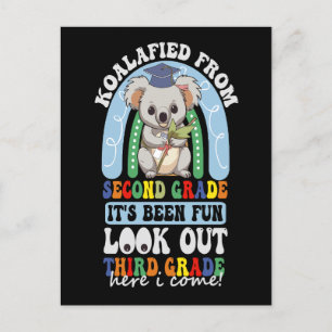 Cartão Postal De Anúncio Koalafied Da 2ª Série Olhe Para a 3ª Série Koala