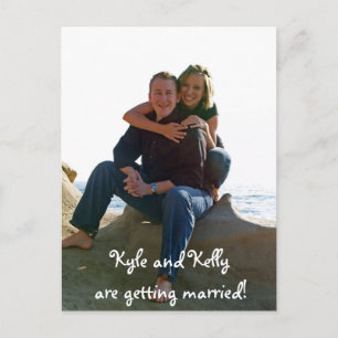 Cartão Postal De Anúncio Kyle e Kelly estão se casando!