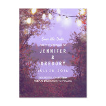 Lago Romântico & Luzes de Corda Salve a Data