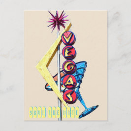 Cartão Postal De Anúncio Legal sinal de casamento de Neon Las Vegas