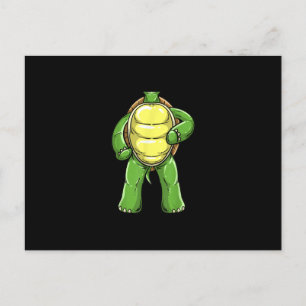 Cartão Postal De Anúncio Legal Tartaruga Sem Cabeça Halloween Costume Engra