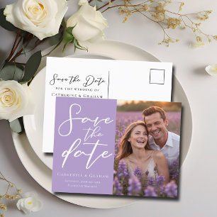 Cartão Postal De Anúncio Lindo Casal Roxo Lilás Foto Salvar a Foto