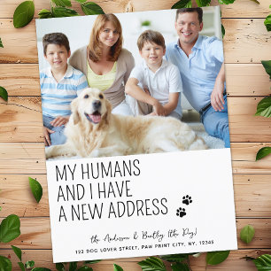 Cartão Postal De Anúncio Lindo Divertido Novo Endereço Personalizado Foto d