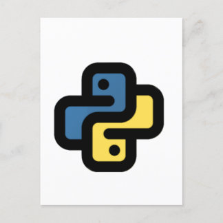 Cartão Postal De Anúncio Logo Python