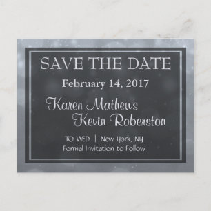 Cartão Postal De Anúncio Luzes de prata de Bokeh