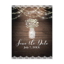 Luzes de Respiração de Bebê Casamento Rústico Salv