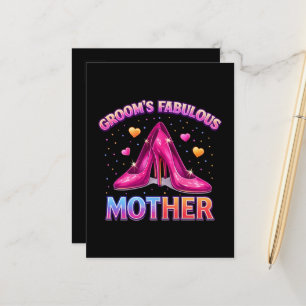 Cartão Postal De Anúncio Mãe Fabulosa do Noivo Mãe do Noivo